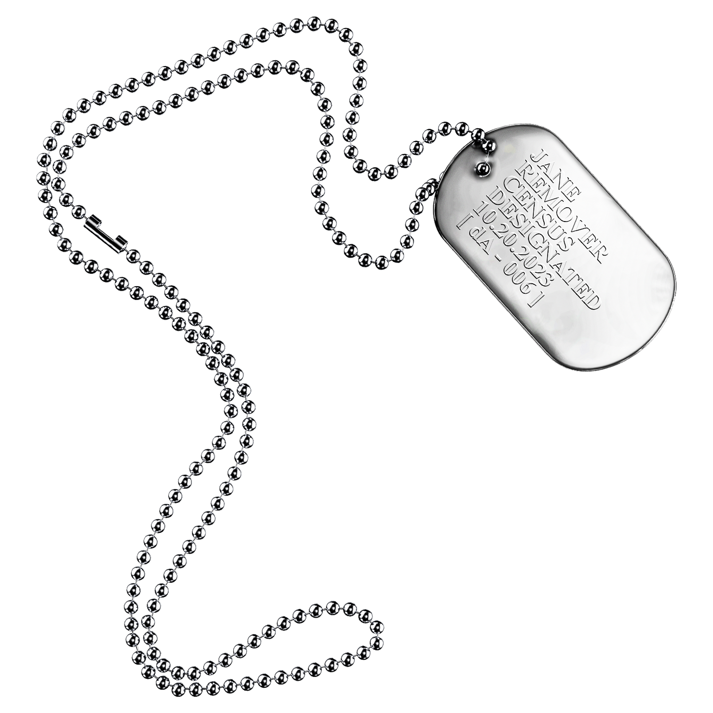 Census Designated Dog Tag
