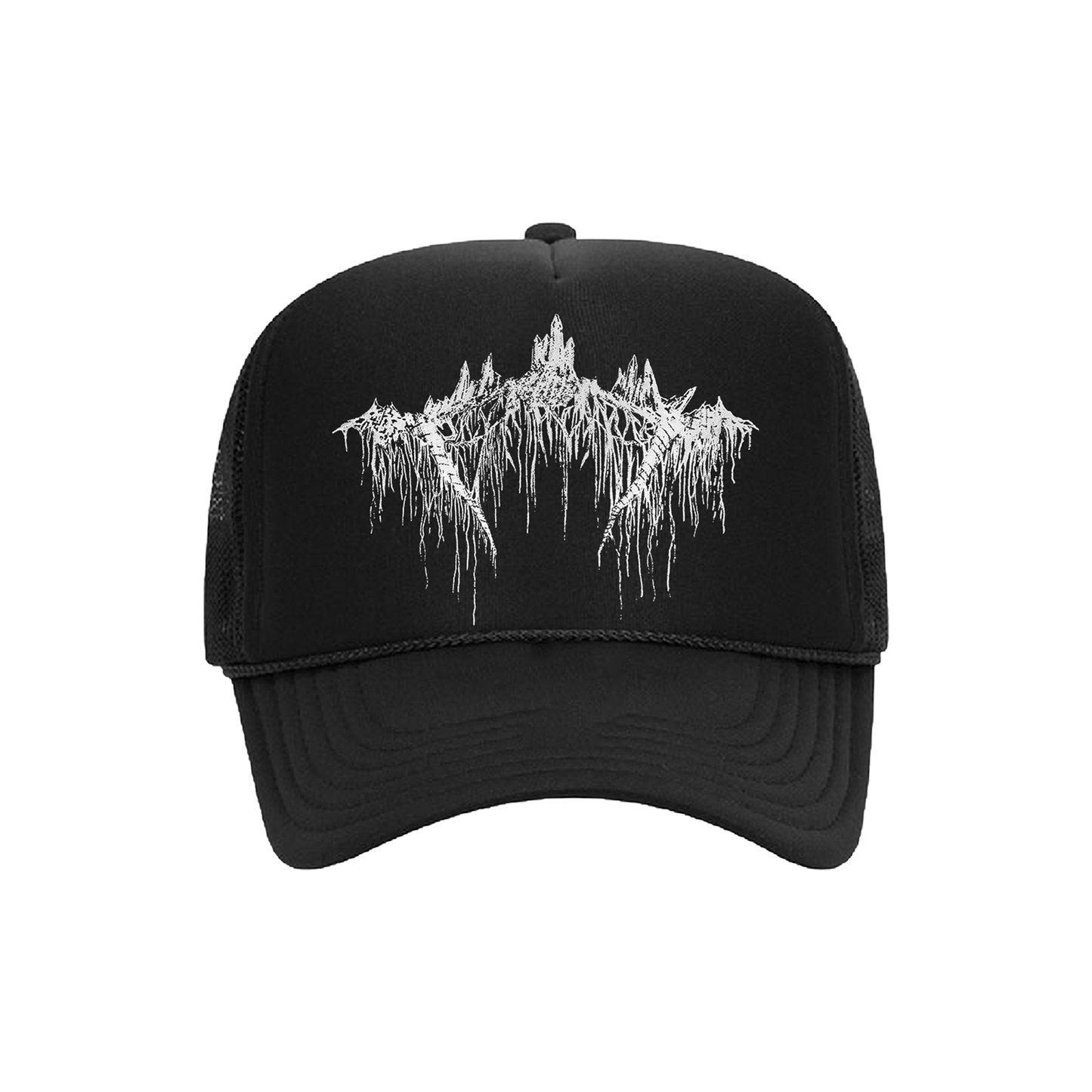 Metal Black/White Trucker Hat