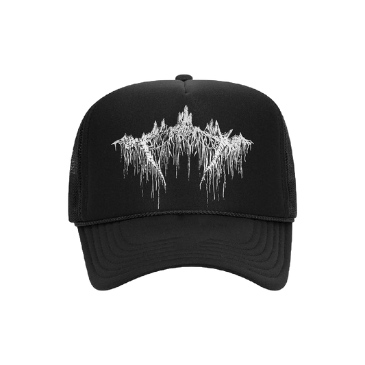 Metal Black/White Trucker Hat