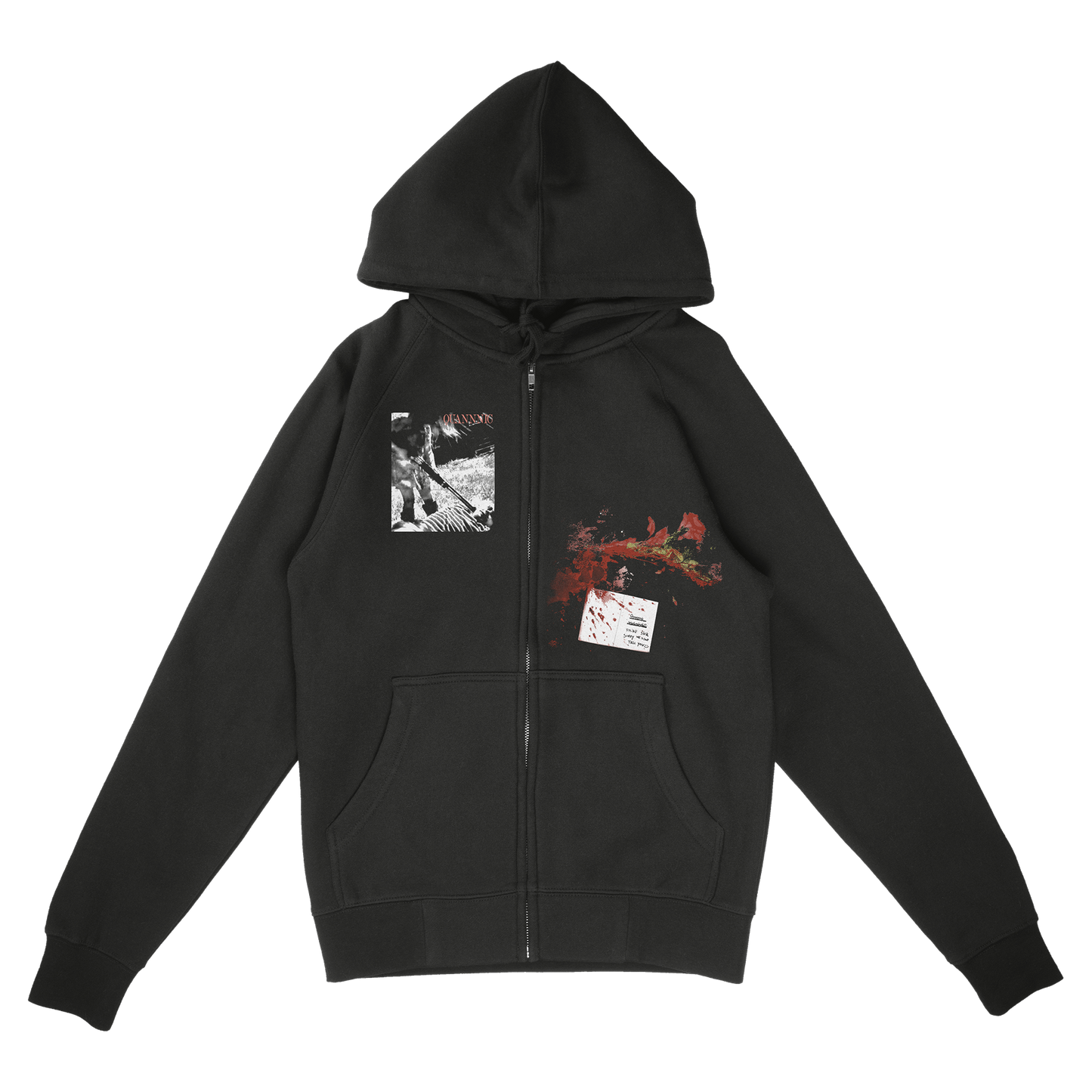 Get Well Soon Black Zip