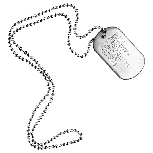 Census Designated Dog Tag